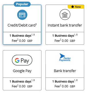 WU pay options